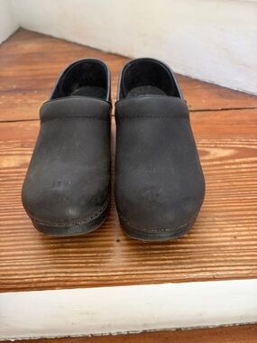 Dansko Black Slip-On Clogs